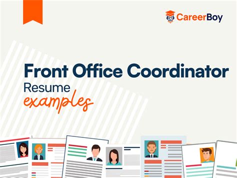 Front Office Coordinator Resume Example Templates