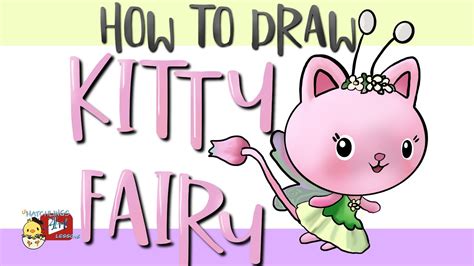 How To Draw Kitty Fairy From Gabby Dollhouse Little Hatchlings Art