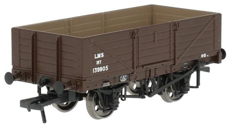 Rapido Trains Uk Lms Diag Plank Open Wagon In Lms Bauxite