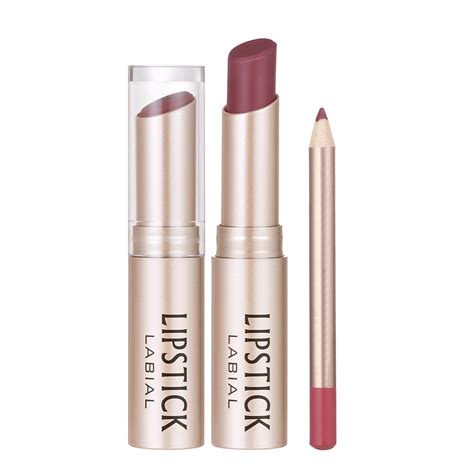 Cheepum City Clear Lip Plumping Lip Liner And Lipstick Set Ultra Long