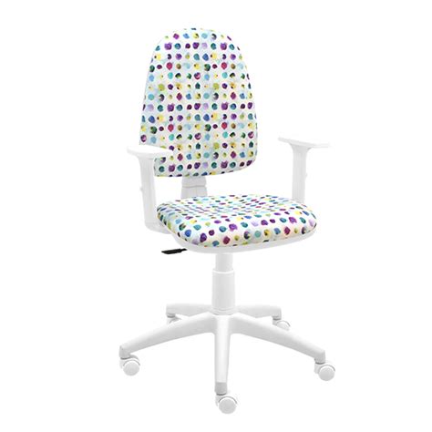 Silla Torino Blanca Estampada Sillas De Escritorio