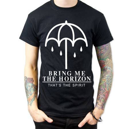 Bring Me The Horizon Men T Shirts Camisetas Music Band Design Casual