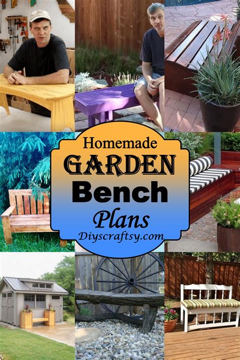 33 Homemade Garden Bench Plans You Can DIY Easily - DIYsCraftsy