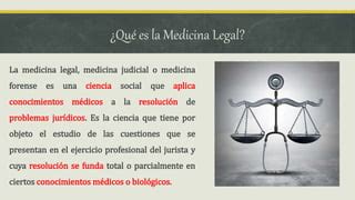 Tema 1 Introduccion A La Medicina Legal PPT