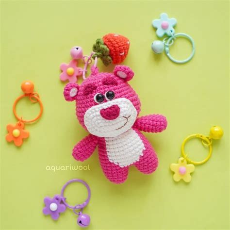 Strawberry Bear Crochet Pattern By Aquariwool Crochet Crochet Doll