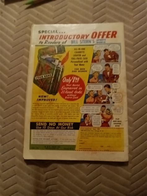 Bill Stern's Sports Book 10 Whitney painted cover 1951 baseball golden