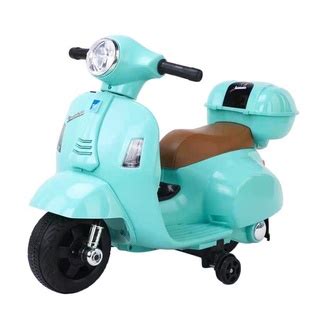 Xe máy điện trẻ em Q518 cao cấp Xe máy Vespa điện sang chảnh cho bé