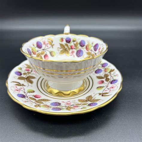 Vtg Royal Stafford Golden Bramble Bone China Teacup Saucer Set EBay