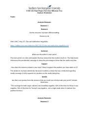 Final Project Part One Milestone Two Analysis Worksheet Docx