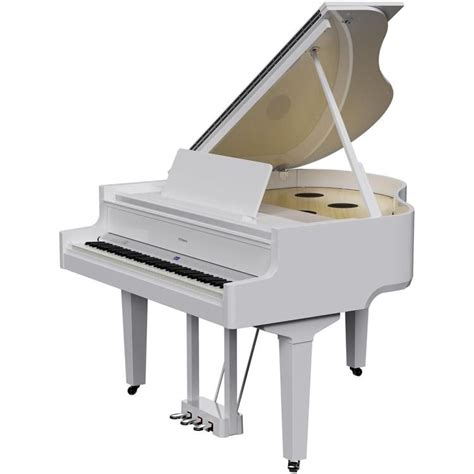 Roland GP 9M Digital Grand Piano With Bench Polished White Sweetwater