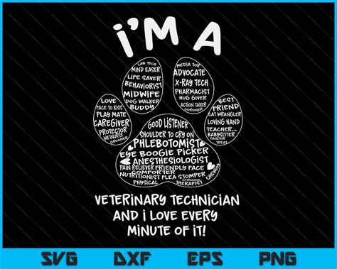 Veterinary Technician Appreciation Vet Tech SVG Printable Files