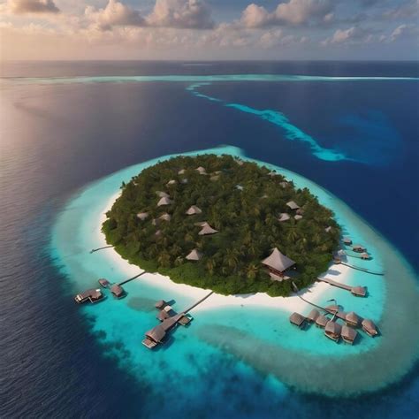 Premium Ai Image Maldives Island