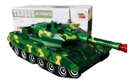 Tanque Militar Ex Rcito Tank Vira Rob C Som Luz Brinquedo