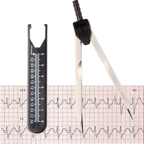 Buy EKG ECG Caliper Electrocardiogram Divider Black ECG Calipers With