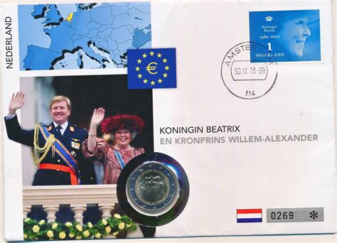 Niederlande Euro Gedenkm Nze Numisbrief Thronwechsel K Nigin