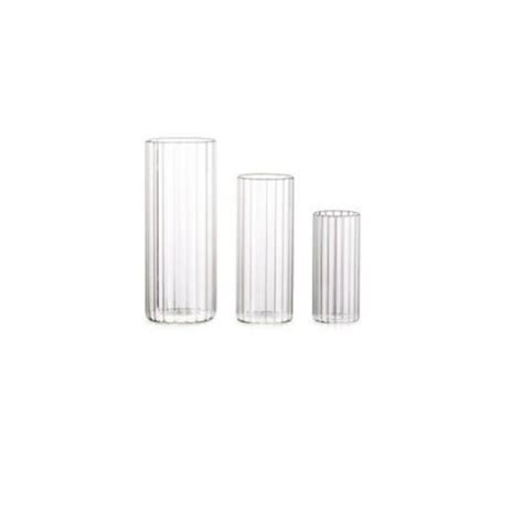 Ribbed Hurricane Vase Sage Hill Rentals