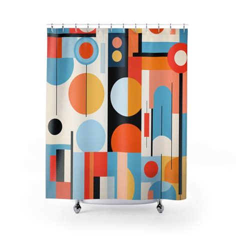 Mid Century Modern Curtain Etsy