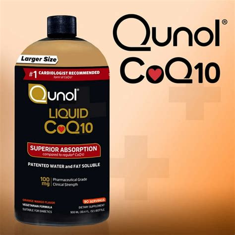 Qunol Liquid Coq10 Clinical Strength Ubiquinone 100 Mg 30 Ounces