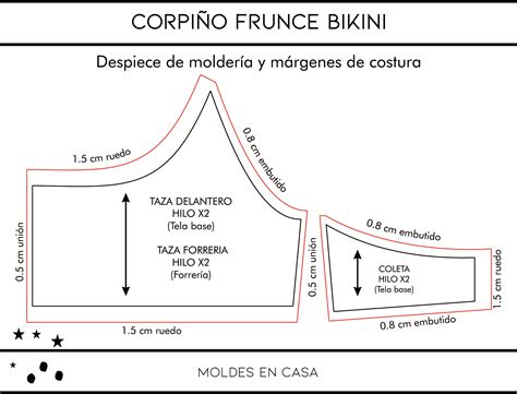 Molderia Imprimible Corpi O Frunce Bikini Moldes En Casa