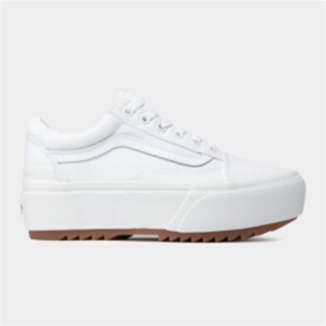 Vans Womens Old Skool Stacked White Sneaker Offer At Sportscene