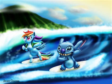 Surfing Stitch And Dash By NeoseekerStitch On DeviantArt