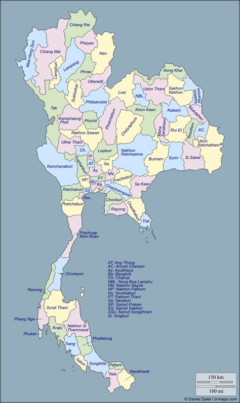 Map Of Thailand With Provinces – The World Map