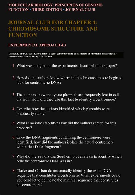 Solved MOLECULAR BIOLOGY PRINCIPLES OF GENOME FUNCTION Chegg