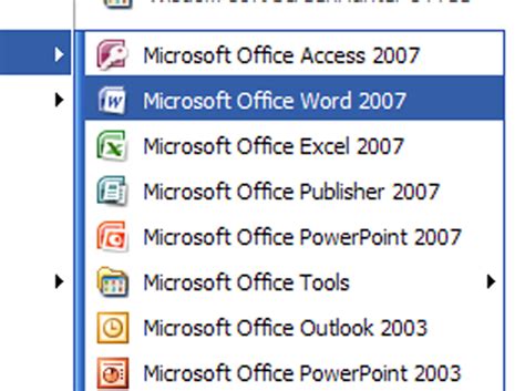 How To Open Word 2007 From The Start Button Dummies