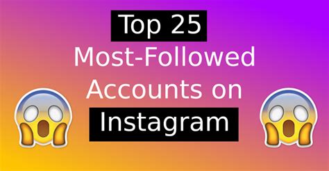 The Top 25 Most Followed Instagram Accounts Fanpage Karma Blog