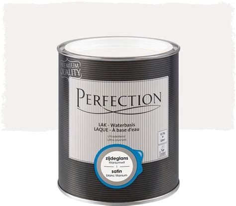 Perfection Lak Ultradekkend Zijdeglans 750ml 10m² 1 Titaniumwit