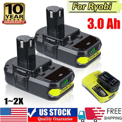 P108 Rb18l20 18v 3 0ah Lithium Battery For Ryobi P107 One Plus Rb18l50