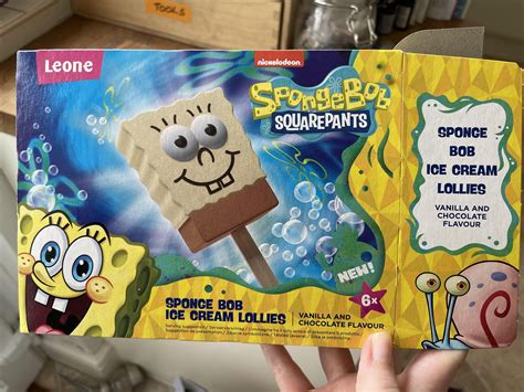 My Sister Works In Retail And Bought These Spongebob Ice Lollies At The