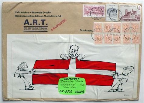 1978 08 23 Letter From Geluwe Lomholt Mail Art Archive