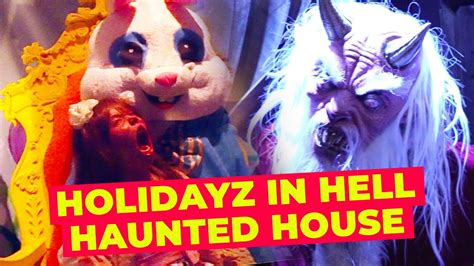 Holidayz In Hell Haunted House Walkthrough Halloween Horror Nights 4k