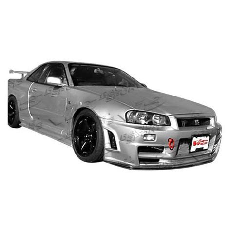 VIS Racing Nissan Skyline GT R 1999 Techno R Style Fiberglass Body Kit