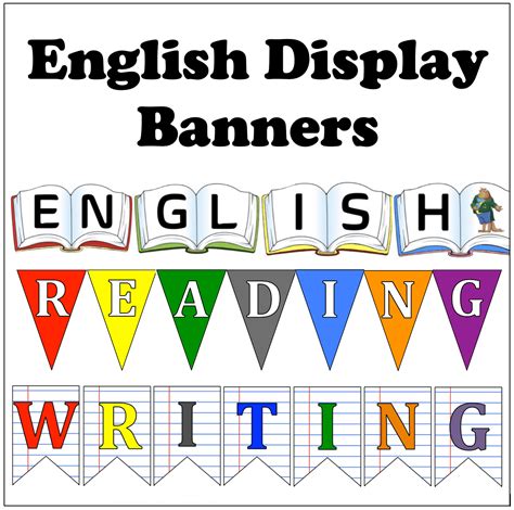 Mash 5th 6th Class English Display Banners