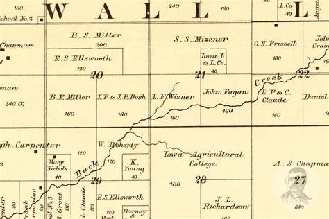 Vintage Wright County Map 1885 Old Map Of Wright County Etsy