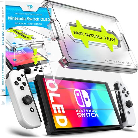 Power Theory Schutzglas für Nintendo Switch OLED 2021 Schutzfolie