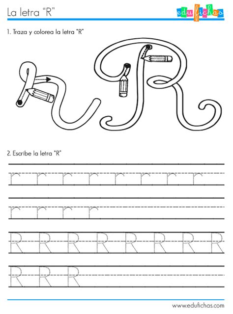 Ficha Para Aprender La Letra R Recursos Educativos