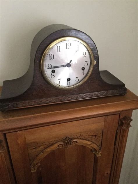 Beautiful S Antique Westminster Chiming Napoleon Hat Mantel Clock