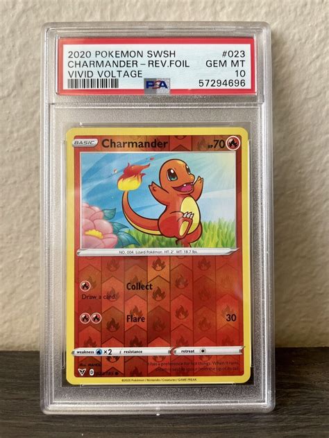 Mavin Charmander Charmeleon Charizard Reverse Holo Psa Vivid