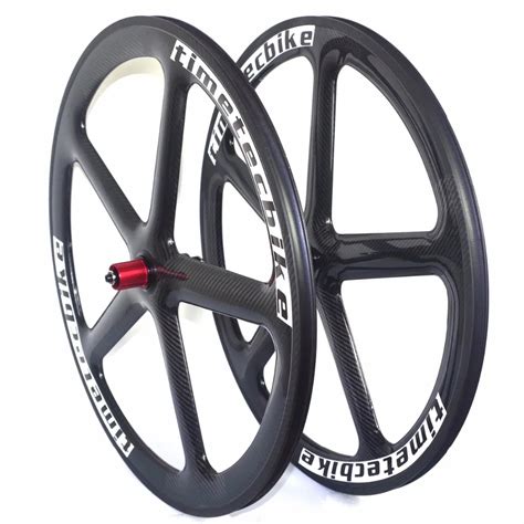 700c 5 spoke carbon road wheelset five spoke carbon road wheels road ...