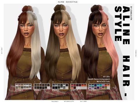 The Sims Resource Aline Hairstyle