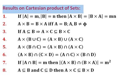 Results On Cartesian Product Of Sets Topology Of Real Line Set Theory