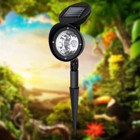 2 Pcs 4LED Solar Gazon Spotlight Tuin Licht Buiten Grandado