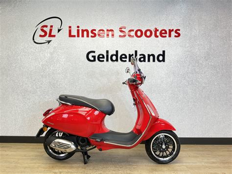 Vespa Sprint Km H Rood Linsen Scooters Gelderland