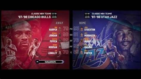 Chicago Bulls Vs Utah Jazz Game Of The Nba Finals K Version