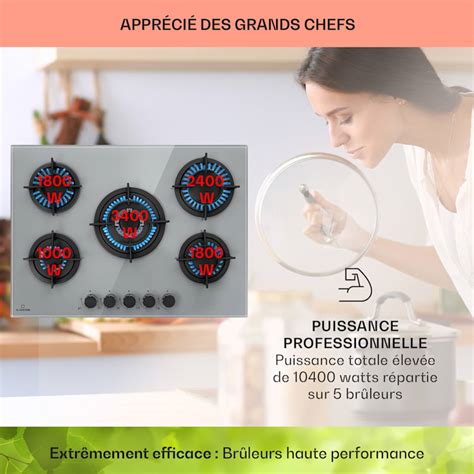 Firetale Table De Cuisson Gaz Feux Autonome Cm Encastr E