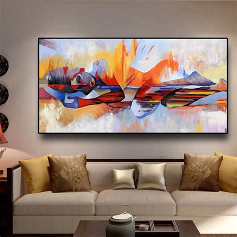 Beautiful Modern Wall Art Abstract Oil Painting Printed On Canvas