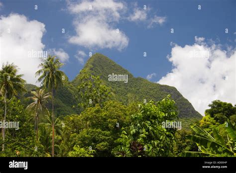 Mountains Of Moorea French Polynesia Stock Photo Alamy